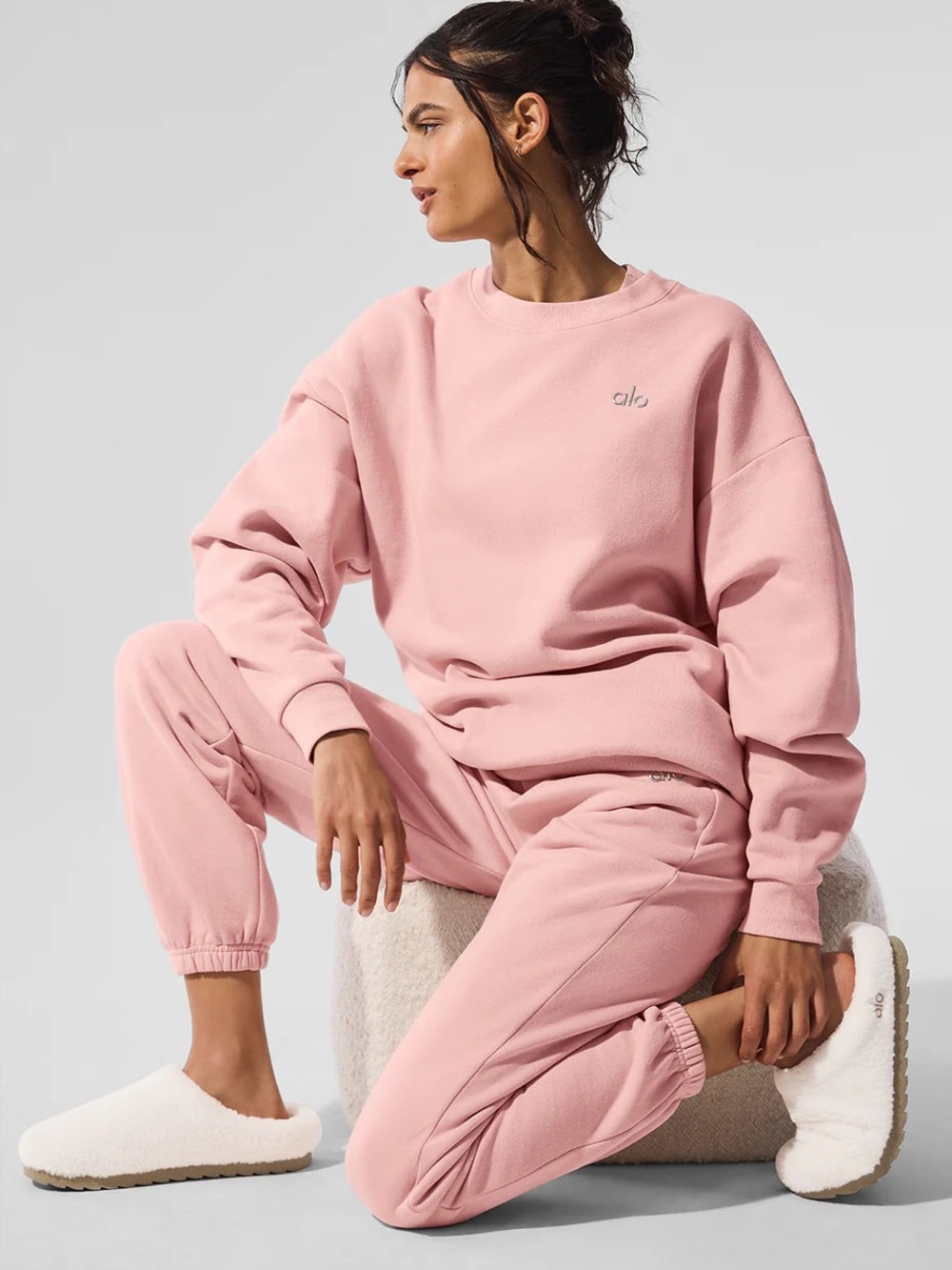 ALO YOGA Pink Quartz Sweatsuit (Brand New)